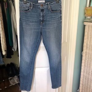 Loft Modern High Waist Skinny Ankle Cut Offs, 4/27